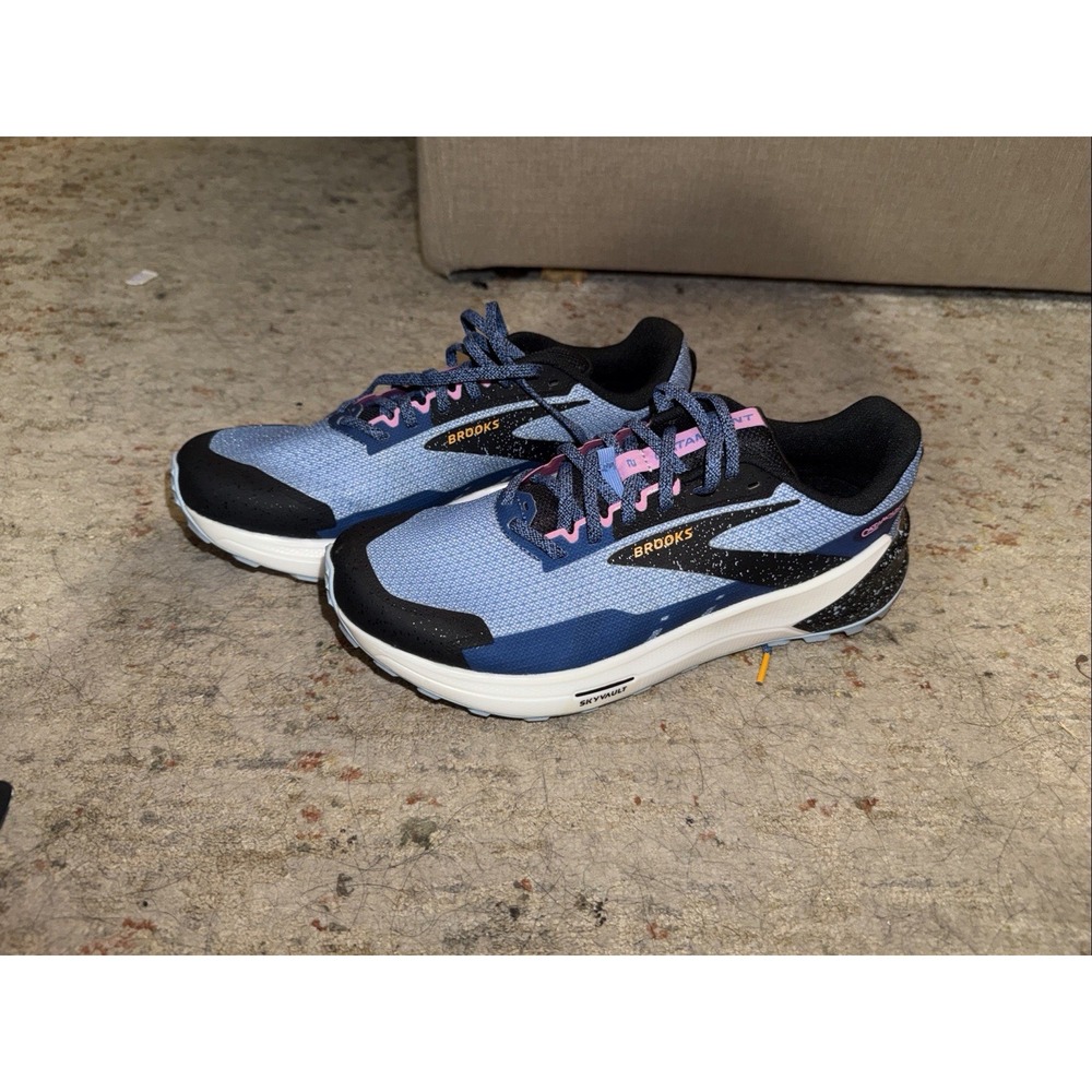 Brooks Catamount 2 Shoes Womens 12 Blue Trail Running Hiking Athletic Sneaker